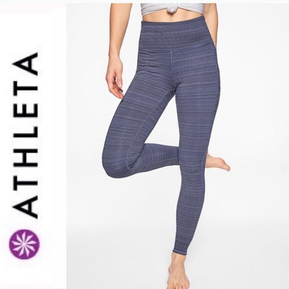 Athleta Pants - Athleta Jacquard Chaturanga Textured Tight size XXS